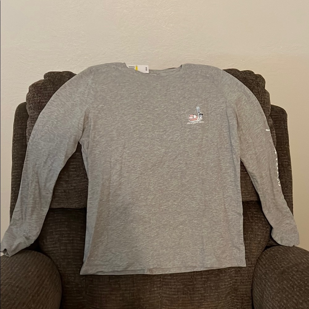 Vineyard Vines Gray Long Sleeve Tee